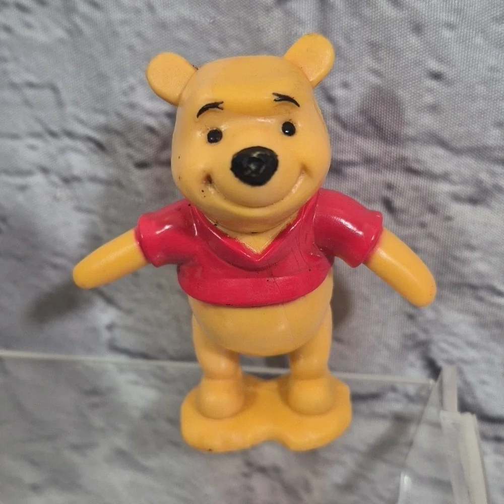 Disney Winnie The Pooh Figures Vinyl Lot Of 4 Cake Topper Toys Owl Eeyore